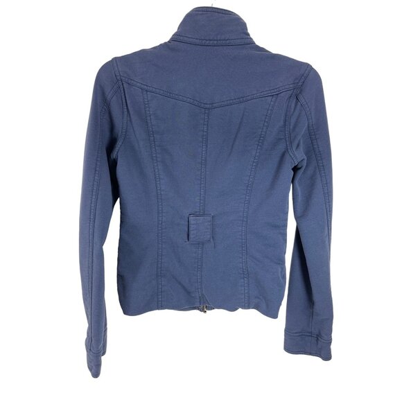 Mossimo Supply Co Small Blue  Cotton Blend Jacket Snap Front 30a - Picture 2 of 11